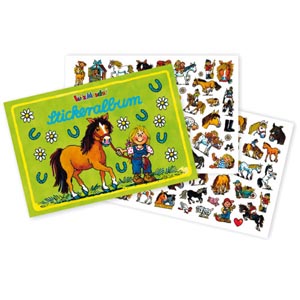 Stickeralbum Pferde inkl. Sticker